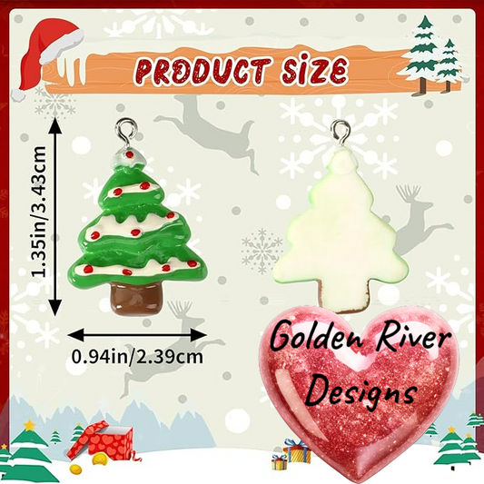 Assortment of Christmas Ornaments Made of Resin