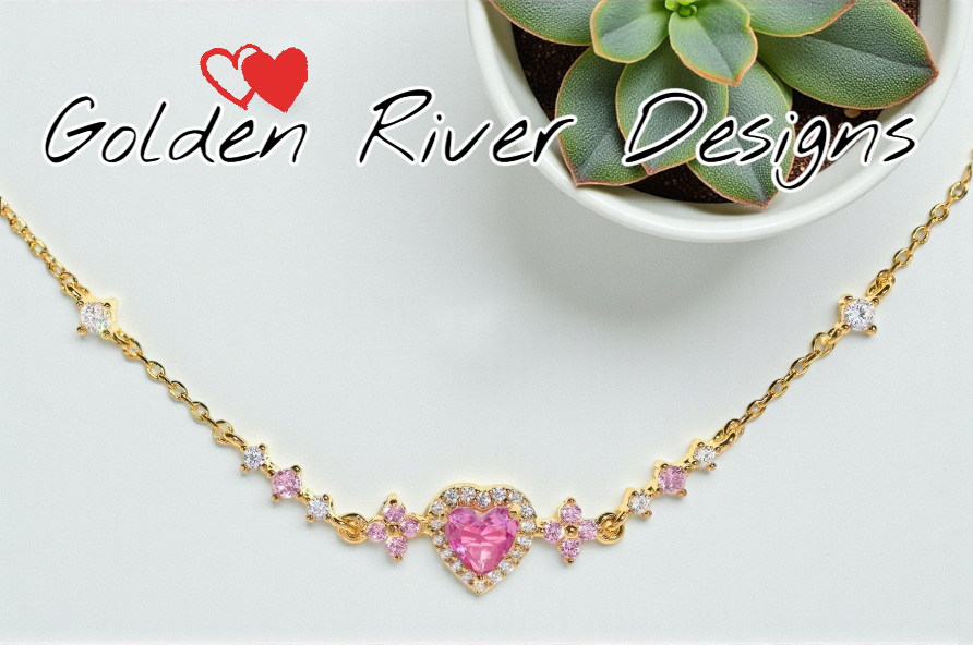 Pink Zircon 18K Gold Plated Bracelet