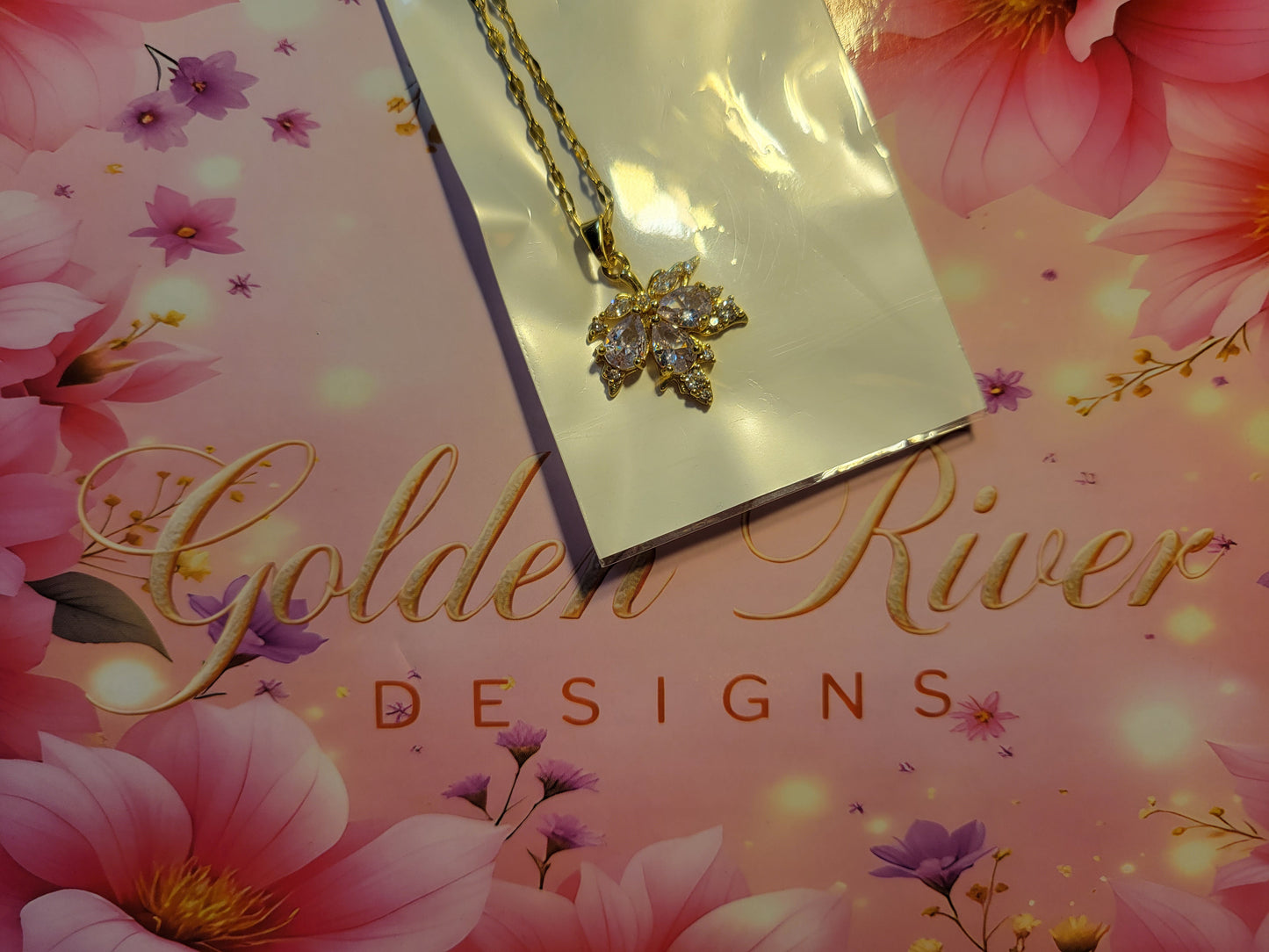 18K Gold Plated Zircon Maple Leaf Necklace, Dainty Pendant, Minimalist Gold Chain, Gift for Her