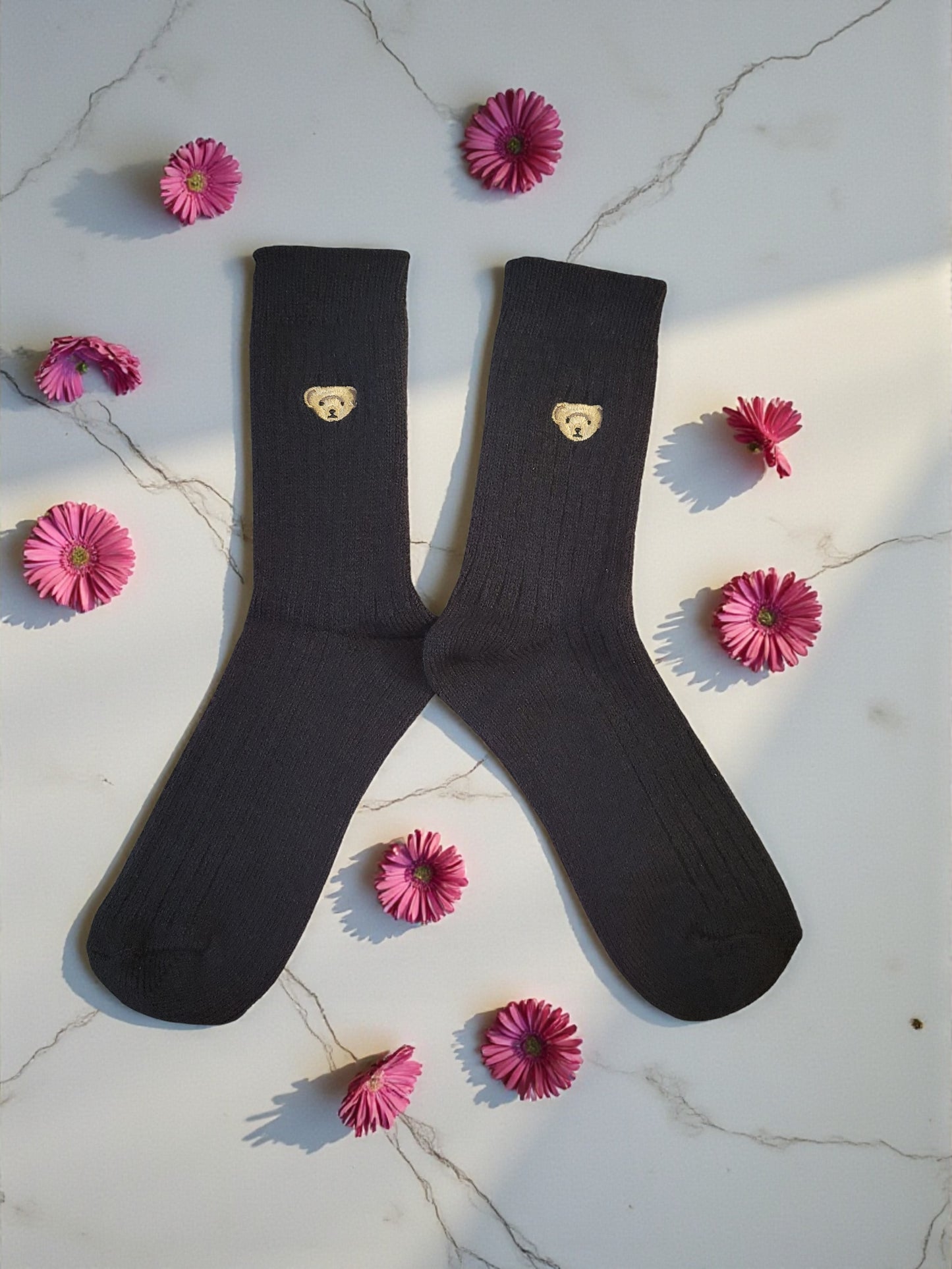 Women's Cotton - Wool Blend Bear Sock 5 Pack