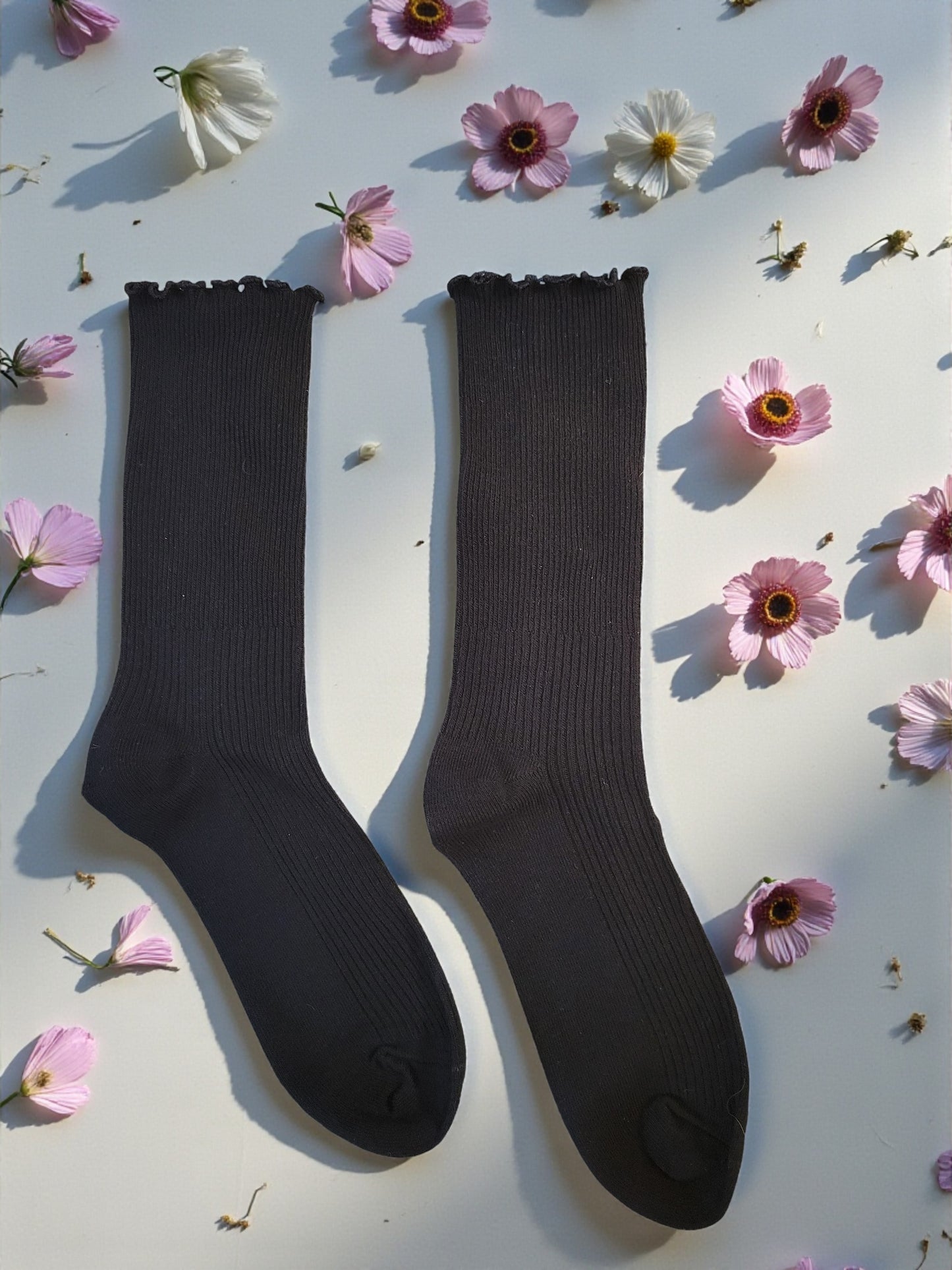 Women's Classic Ruffle 78% Cotton Socks