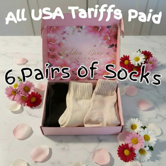 Women’s Cashmere Socks 6 Pack