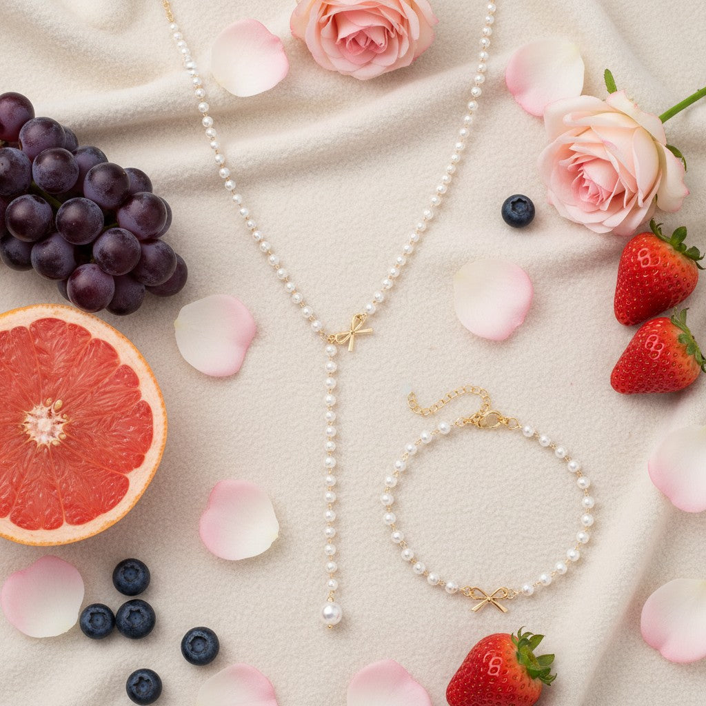 Amazing Dainty Necklace and Bracelet Set