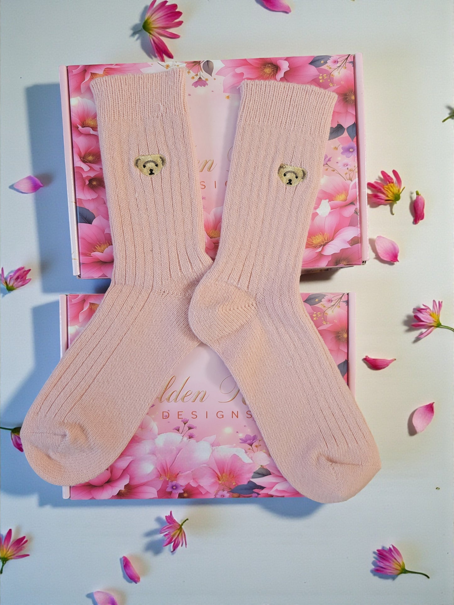 Women's Cotton - Wool Blend Bear Sock 5 Pack