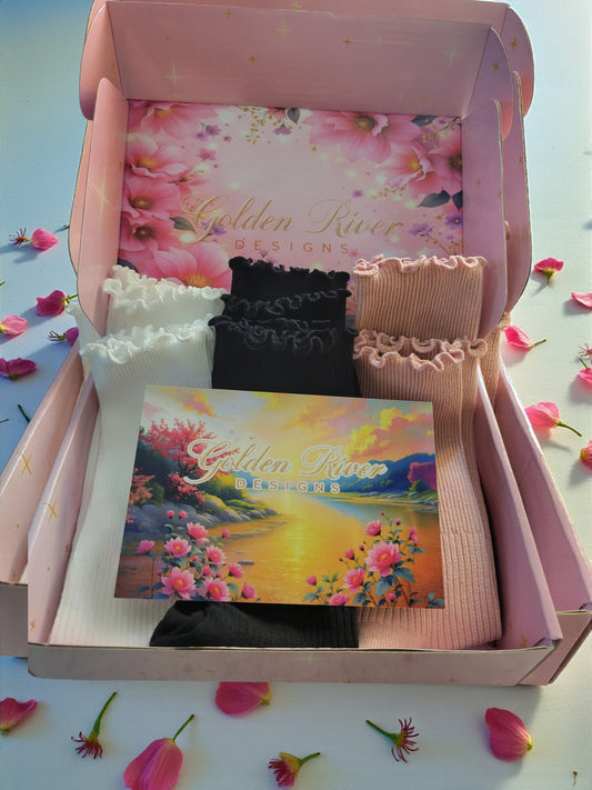 Women's Classic Ruffle 78% Cotton Sock 6 Pack